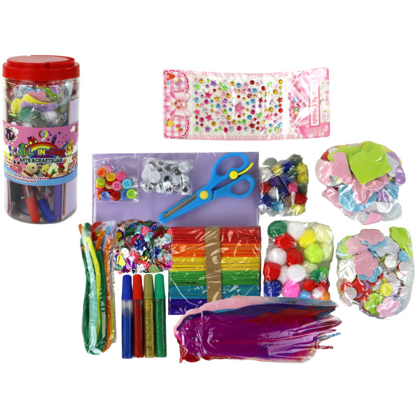 Zestaw Artystyczny Kreatywny Plastyczny W Słoiku DIY