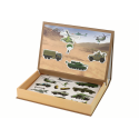 Zestaw Edukacyjnych Puzzli Magnetycznych Z Motywem Wojny Lądowej