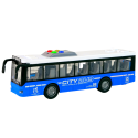 Autobus Na Baterie Światła Dźwięki Napęd Frykcyjny Niebieski 1:16