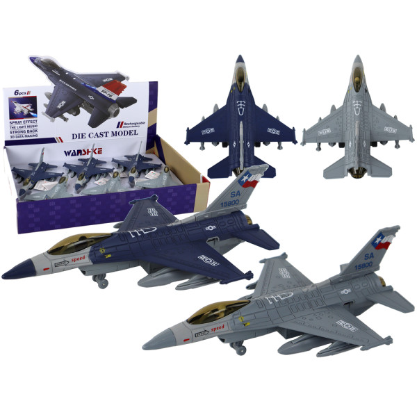 Model Samolotu Z Napędem Frykcyjnym Granatowy lub Siwy