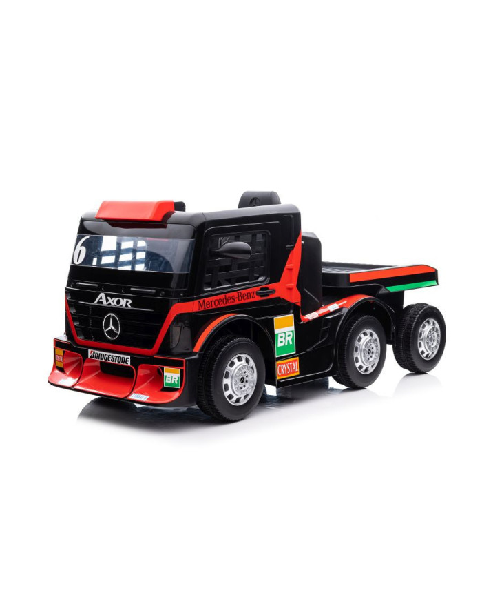 Auto Na Akumulator Mercedes + Naczepa XMX622B Światła LED Czerwony LCD