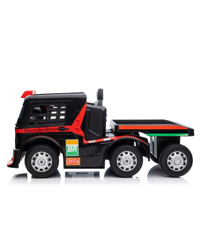Auto Na Akumulator Mercedes + Naczepa XMX622B Światła LED Czerwony LCD