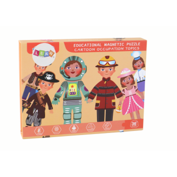 Zestaw Puzzli Magnetycznych Motyw Postaci Kreskówkowych