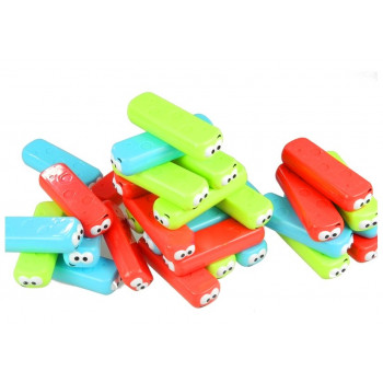 Gra Zręcznościowa Wieża Jenga z Klockami Robakami