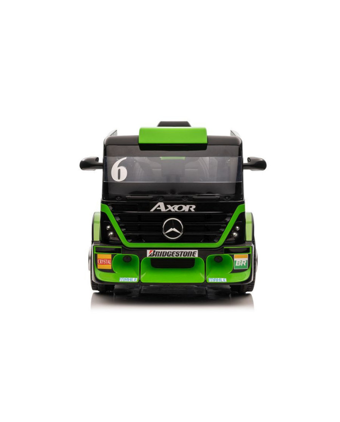Auto Na Akumulator Ciężarówka Mercedes + Naczepa XMX622B Zielony LCD