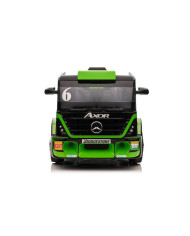 Auto Na Akumulator Ciężarówka Mercedes + Naczepa XMX622B Zielony LCD