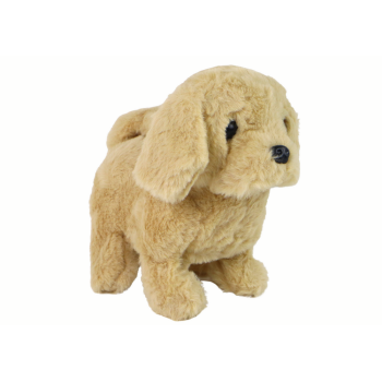 Chodzący Piesek Zabawka Interaktywna Szczekający Beżowy