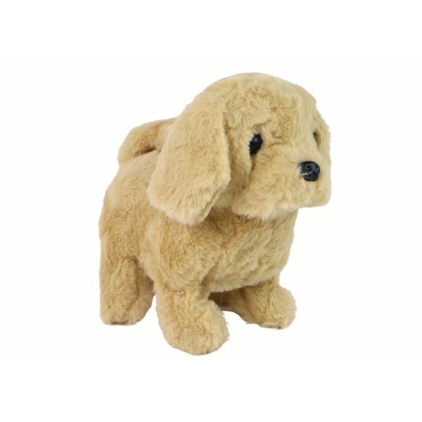 Chodzący Piesek Zabawka Interaktywna Szczekający Beżowy