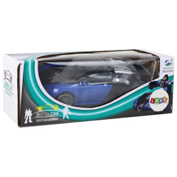 Samochód-Robot 2w1 Bugatti Niebieski Efekty Świetlne