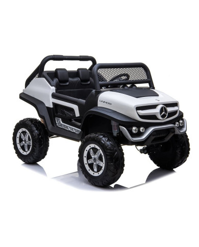 Auto na Akumulator Mercedes Unimog 4x4 Dla Dzieci Światła LED MP3 Biały