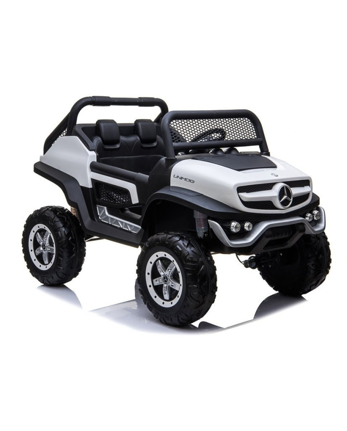 Auto na Akumulator Mercedes Unimog 4x4 Dla Dzieci Światła LED MP3 Biały