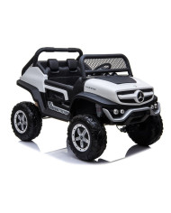 Auto na Akumulator Mercedes Unimog 4x4 Dla Dzieci Światła LED MP3 Biały