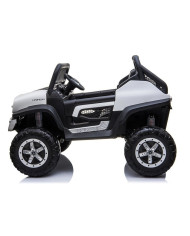Auto na Akumulator Mercedes Unimog 4x4 Dla Dzieci Światła LED MP3 Biały
