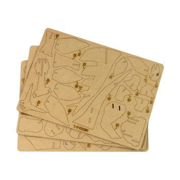 Drewniane Puzzle Przestrzenne 3D Stegozaur Składanka Edukacyjna 41 Elementów