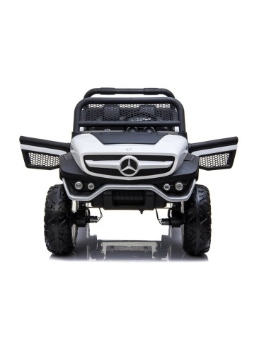Auto na Akumulator Mercedes Unimog 4x4 Dla Dzieci Światła LED MP3 Biały
