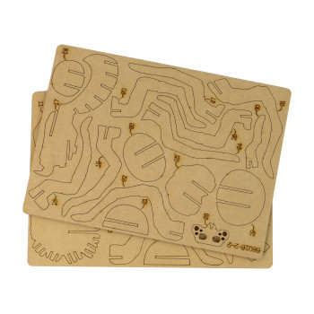 Drewniane Puzzle Przestrzenne 3D Pająk Składanka Edukacyjna 31 Elementów