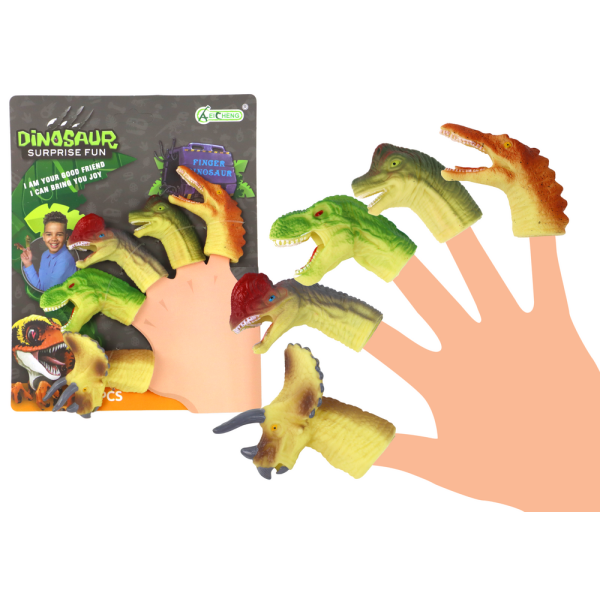 Dinozaury Na Palce Gumowe Sensoryczne Pacynki