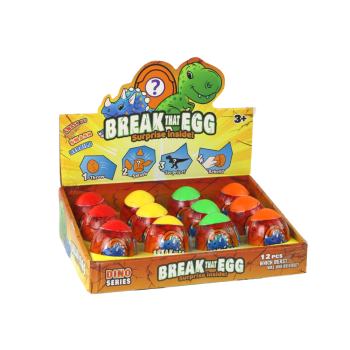 Magiczne Pękające Jajko Dinozaur W Skorupie 4 Kolory 6 cm