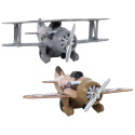 Samolot Z Napędem Śmigłowiec Aluminiowy Kolorowy Mix