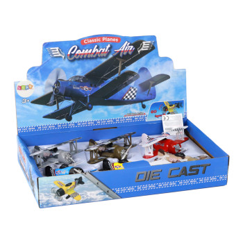 Samolot Z Napędem Śmigłowiec Aluminiowy Kolorowy Mix