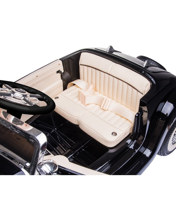 Auto Na Akumulator Mercedes 540K Klasyk Premium Światła LED MP3 Czarny