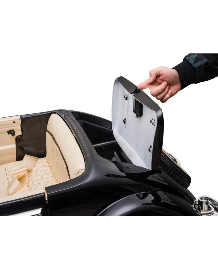 Auto Na Akumulator Mercedes 540K Klasyk Premium Światła LED MP3 Czarny