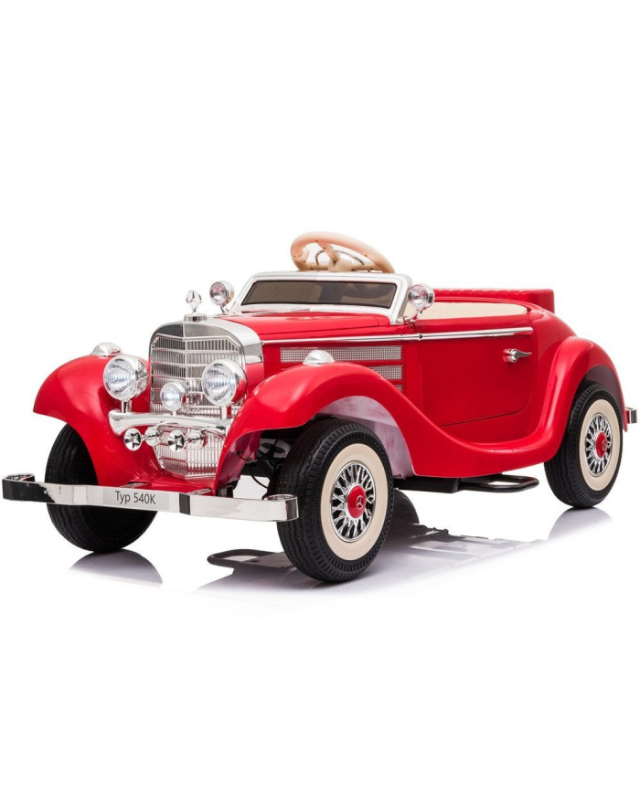 Auto Na Akumulator Mercedes Benz 540K Klasyk Premium LED MP3 Czerwony