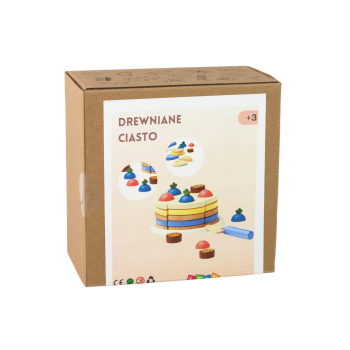 Drewniane Ciasto Tort Kawałki 8 ele.