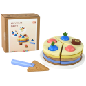 Drewniane Ciasto Tort Kawałki 8 ele.
