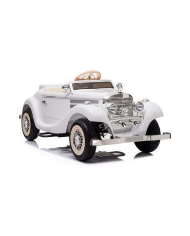 Auto Na Akumulator Mercedes Benz 540K Klasyk Premium Światła LED MP3 Biały