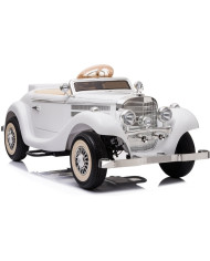 Auto Na Akumulator Mercedes Benz 540K Klasyk Premium Światła LED MP3 Biały