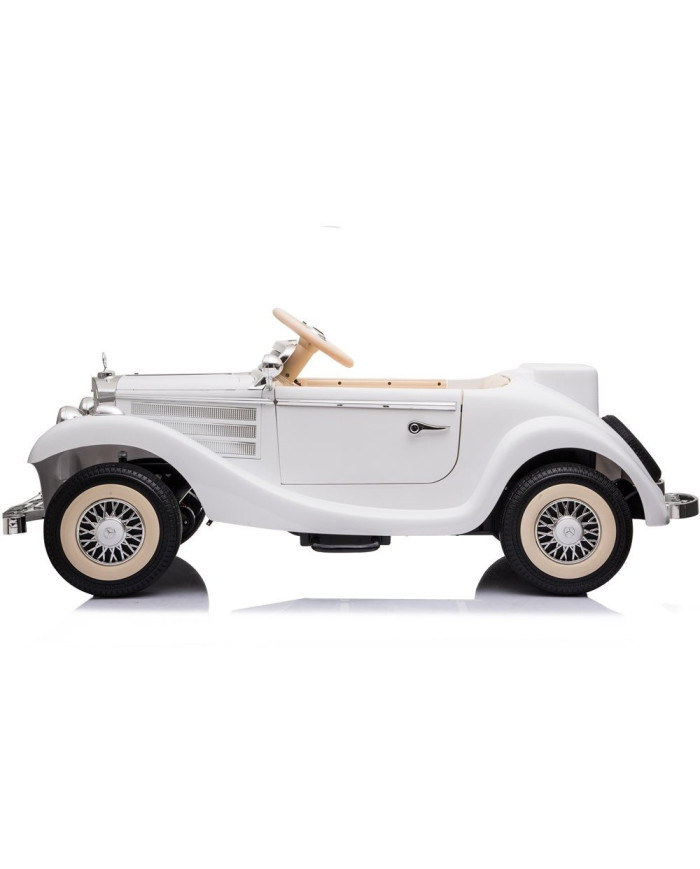 Auto Na Akumulator Mercedes Benz 540K Klasyk Premium Światła LED MP3 Biały