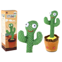 Tańczący Kaktus Grający i Świecący Interaktywna Zabawka