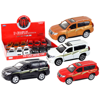 Metalowe Autko Toyota Prado 12 cm Efekty Dźwiękowe Świetlne  HXFY072