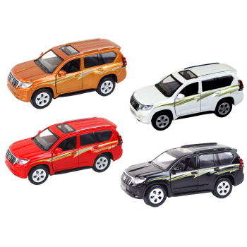 Metalowe Autko Toyota Prado 12 cm Efekty Dźwiękowe Świetlne  HXFY072