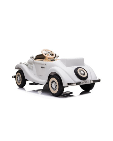 Auto Na Akumulator Mercedes Benz 540K Klasyk Premium Światła LED MP3 Biały