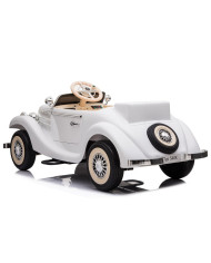 Auto Na Akumulator Mercedes Benz 540K Klasyk Premium Światła LED MP3 Biały