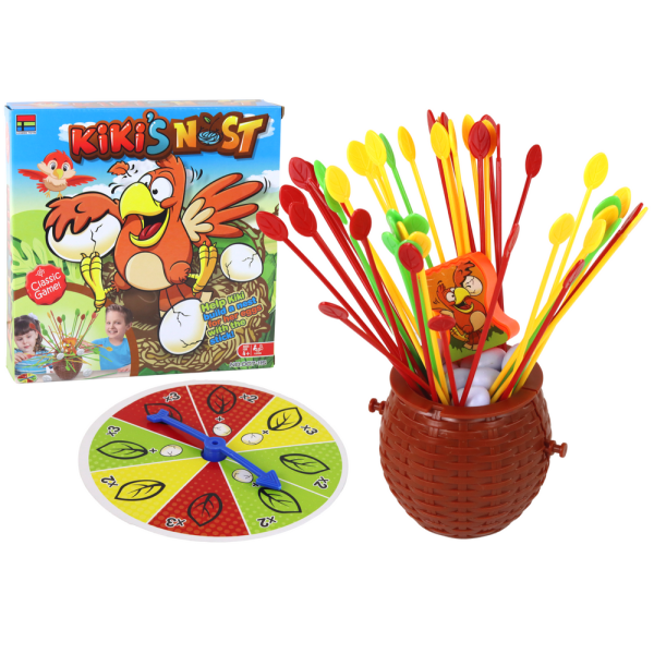 Gra Zbuduj Gniazdo Kurczaka Bierki Zręcznościowa Rodzinna