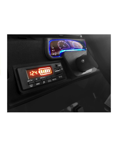 Auto na Akumulator Jeep HP012 Dla Dzieci Światła LED MP3 Czarne