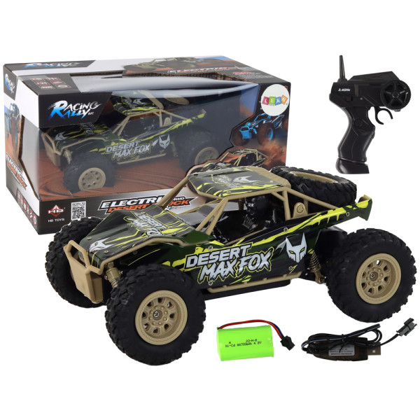 Autko Terenowe Zdalnie Sterowane R/C 1:24 Brązowo-Zielone