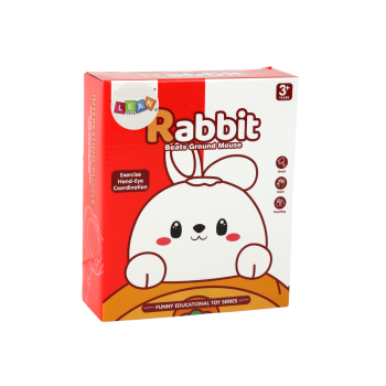 Gra Królik Do Zbijania Marchewki Zręcznościowa Whac-A-Mole Fioletowa