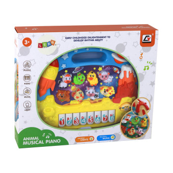 Pianinko Edukacyjne Nauka Angielskiego Organki Zwierzątka Kosmos