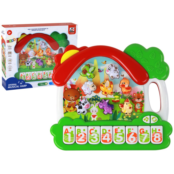 Organki Pianinko Zwierzątka Do Nauki Angielskiego Panel Edukacyjny