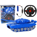 Czołg R/C Zdalnie Sterowany Światła Dźwięk Niebieski 1:18 27MHz