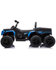 Quad Na Akumulator ATV 6 Kół Z Przyczepką JC606 24V 4x4 Niebieski