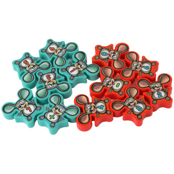 Gra Zręcznościowa Myszki Balansujące Serowa Wieża 12 ele. Lekcja Matematyki