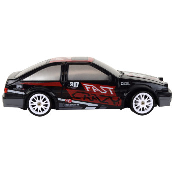 Autko Sportowe Zdalnie Sterowane R/C 1:24 Czarne Wymienne Koła