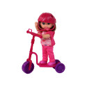 Zestaw Lalek Lucy Purpurowy Hulajnoga Deskorolka Kaski