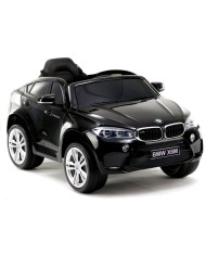 Auto na Akumulator BMW X6 SUV Światła LED MP3 Samchód Pojazd Czarny