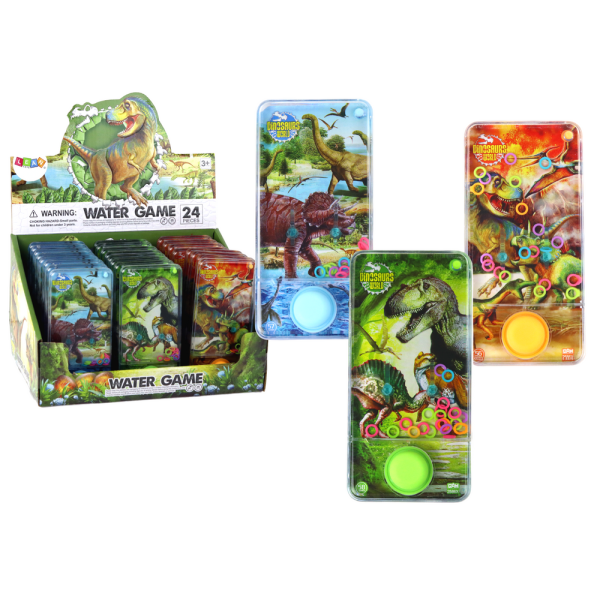 Zręcznościowa Gra Wodna Dinozaury Niebieska Zielona Pomarańczowa